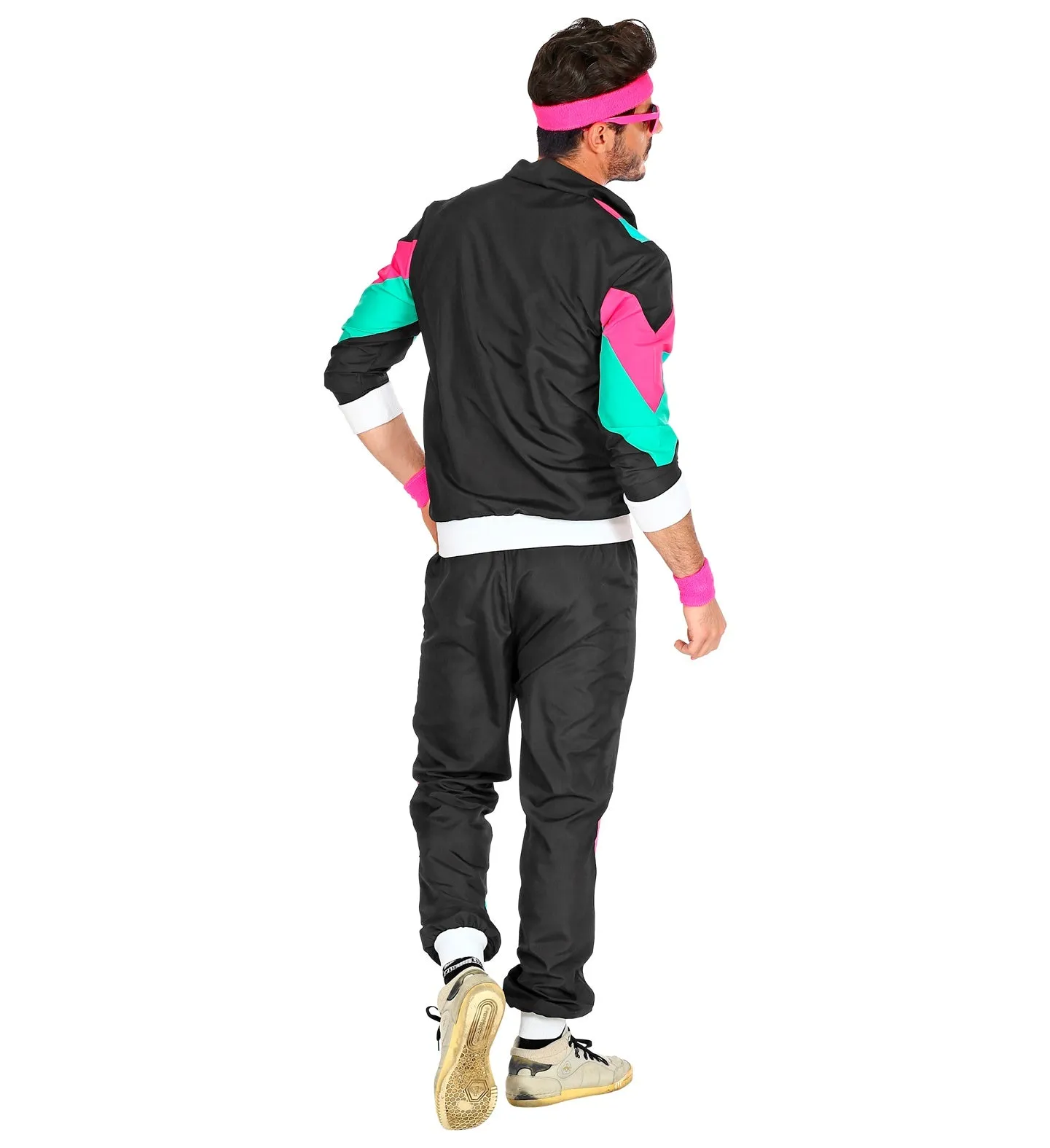 80's Black Shell Suit Costume