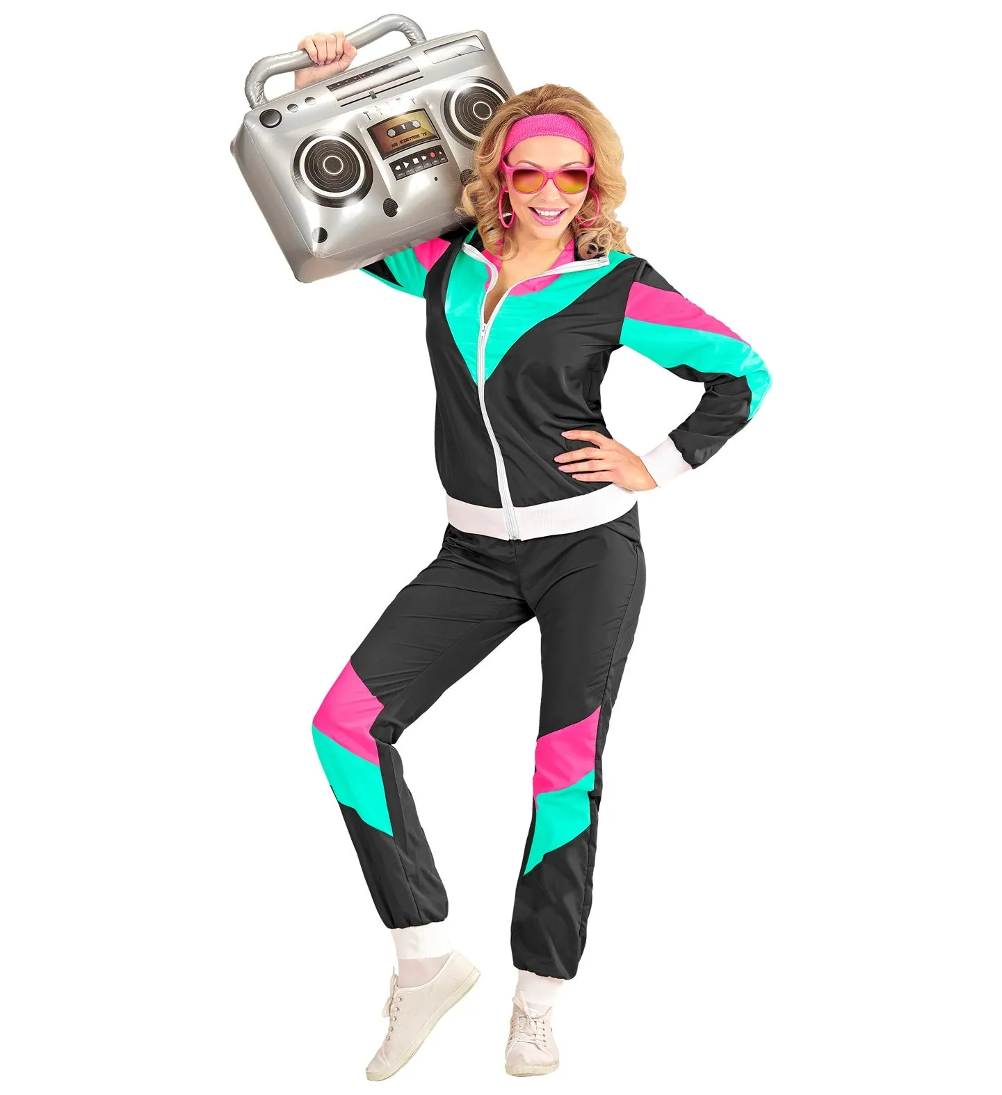 80's Black Shell Suit Costume
