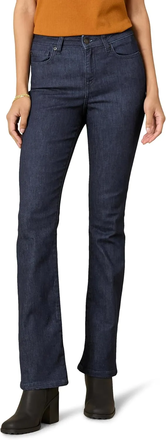 Amazon Essentials Women's Mid-Rise Stretchy Slim Bootcut Jean