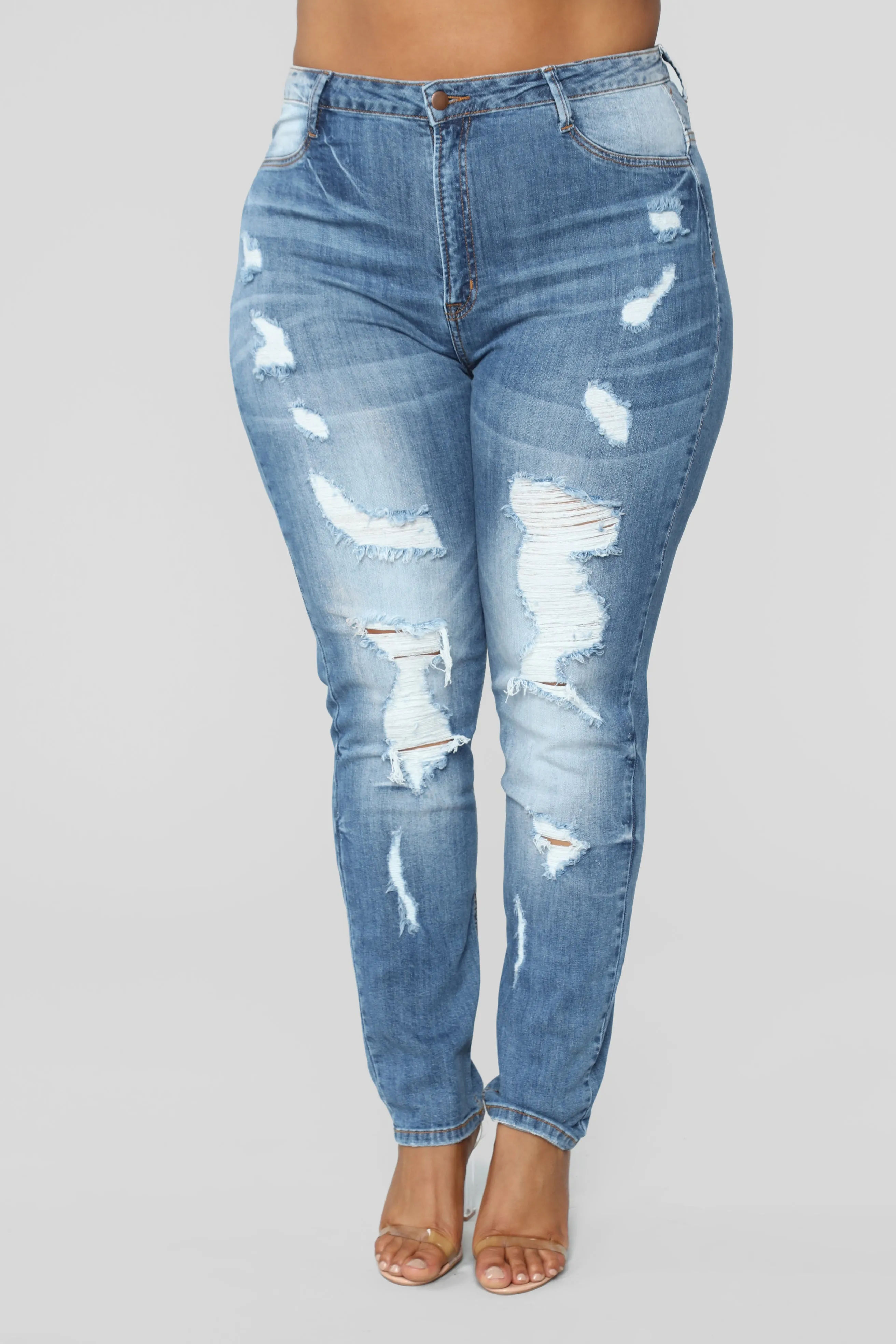 Bet You Won't Forget It Jeans - Medium Blue