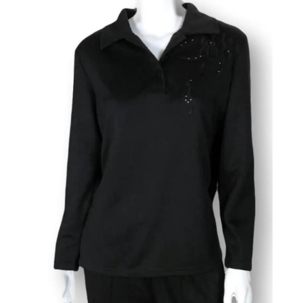 Black Tracksuit Top