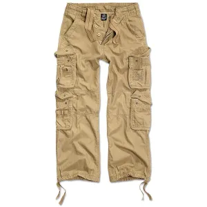 Brandit Pure Vintage Elastic Waist Pants, Beige