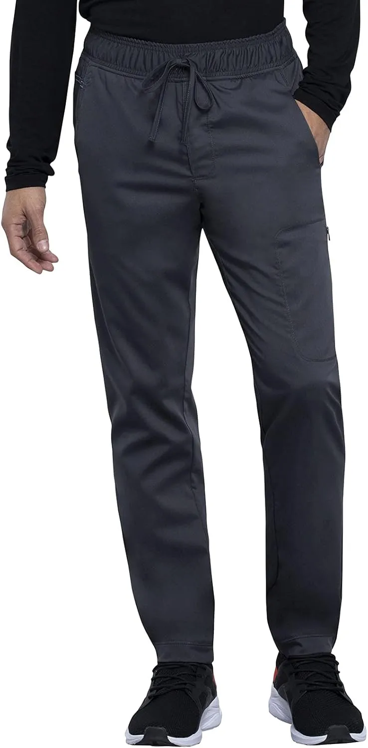 Cherokee Men Scrubs Pant Natural Rise Jogger with Zip Cargo Pocket WW012