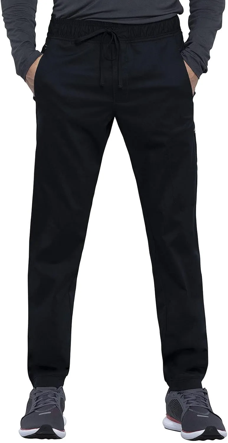 Cherokee Men Scrubs Pant Natural Rise Jogger with Zip Cargo Pocket WW012