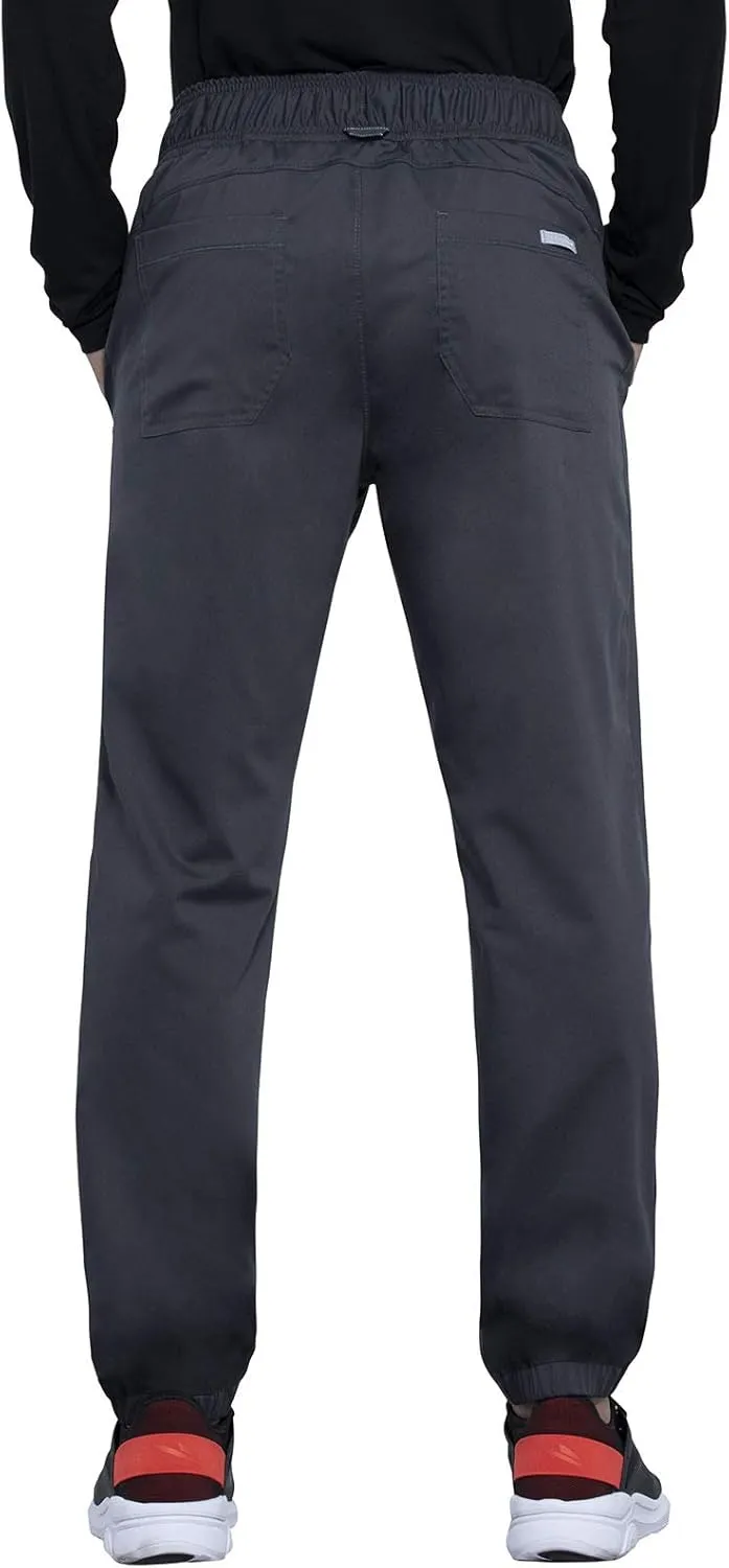 Cherokee Men Scrubs Pant Natural Rise Jogger with Zip Cargo Pocket WW012