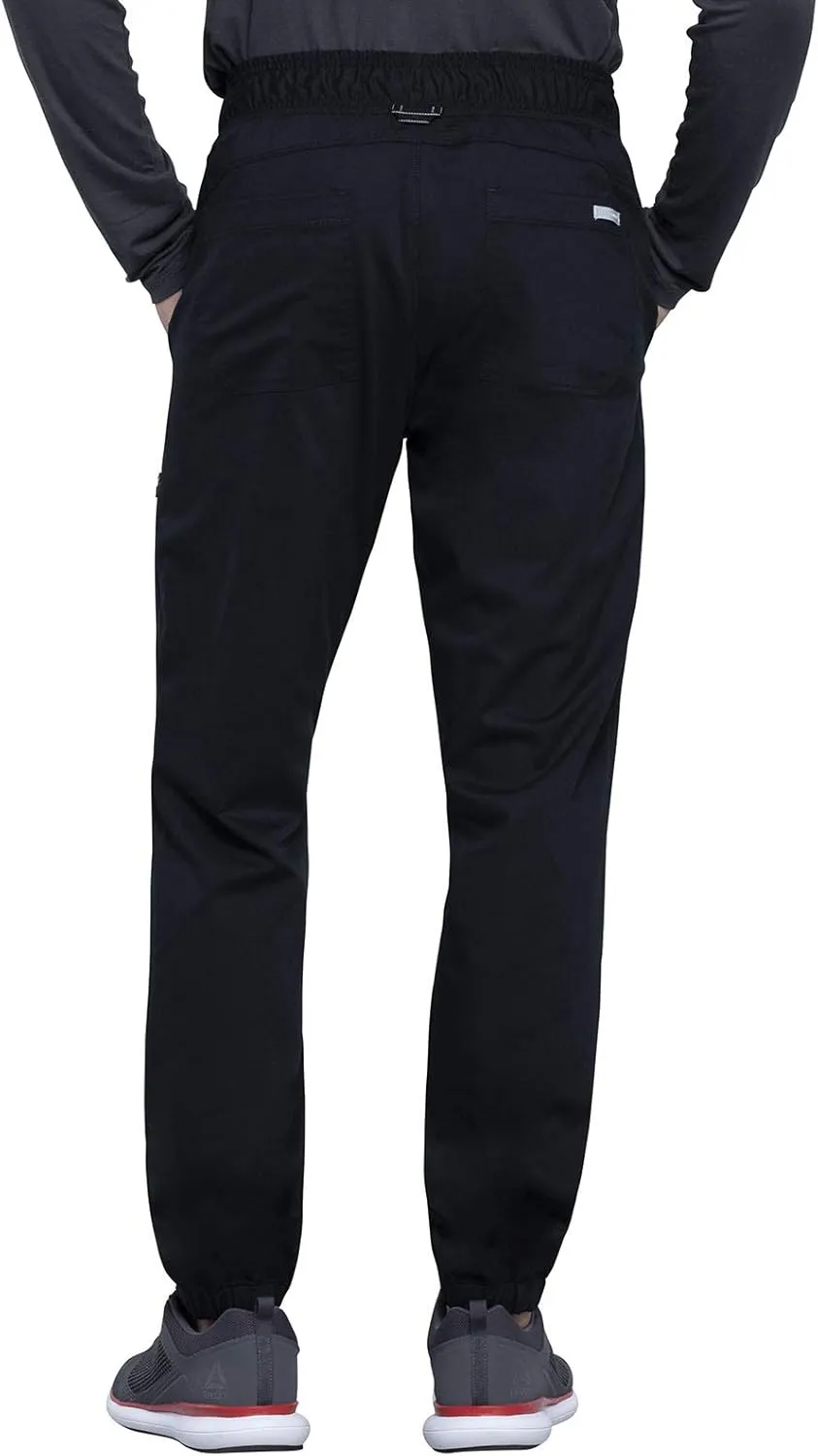 Cherokee Men Scrubs Pant Natural Rise Jogger with Zip Cargo Pocket WW012