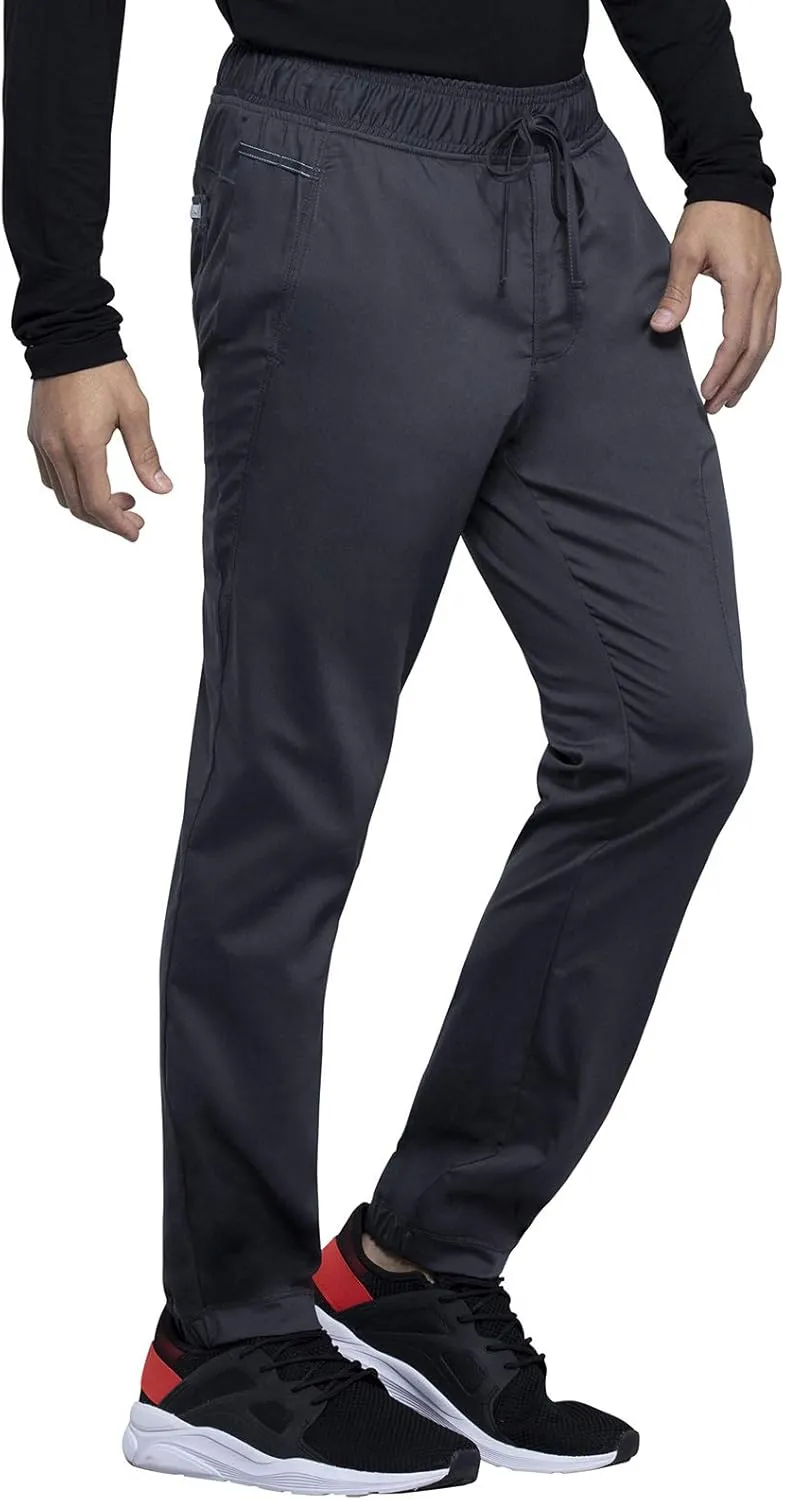 Cherokee Men Scrubs Pant Natural Rise Jogger with Zip Cargo Pocket WW012