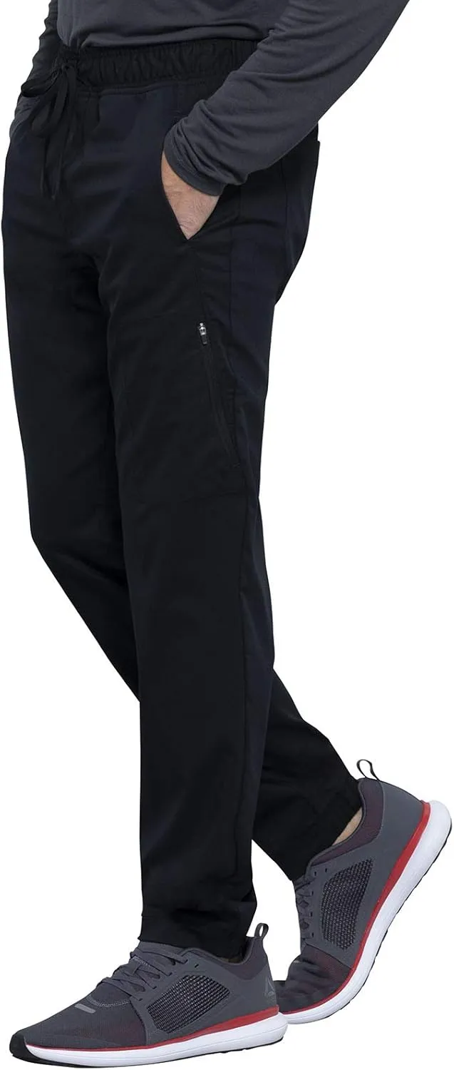Cherokee Men Scrubs Pant Natural Rise Jogger with Zip Cargo Pocket WW012