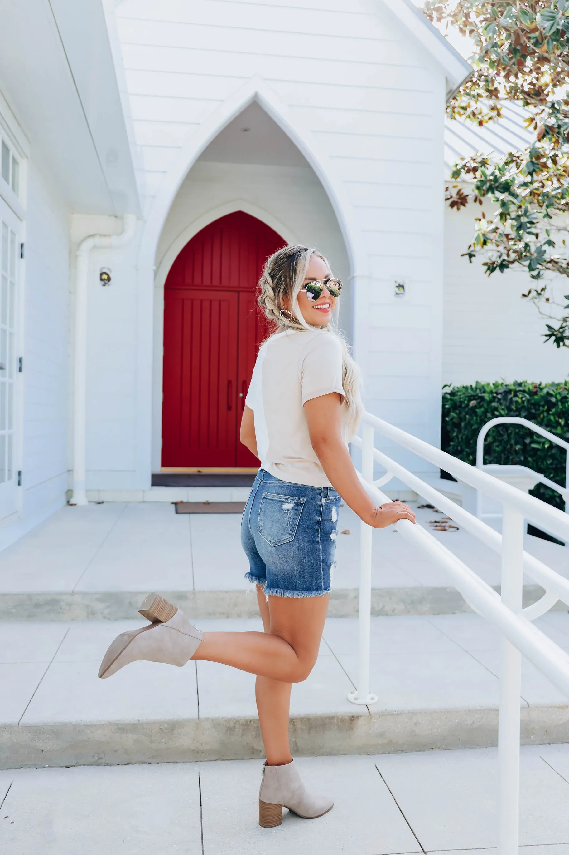 Cornetto Crop Top - Tan/White