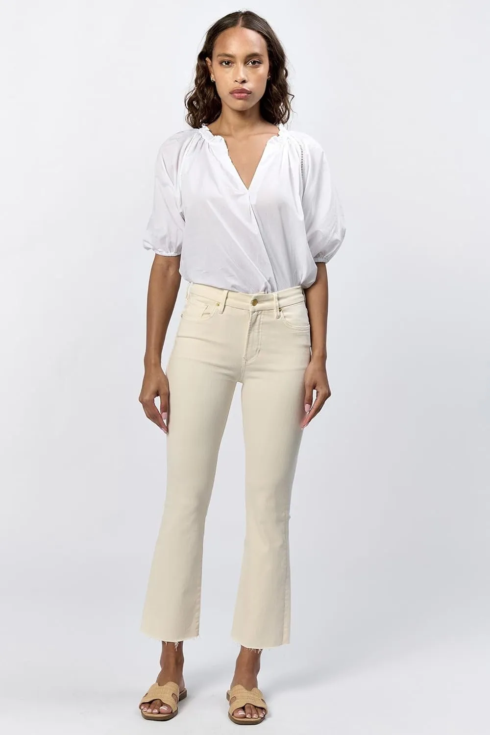 DEAR JOHN Jeanne Flare Women's Jeans Mid Rise Mid-Waisted