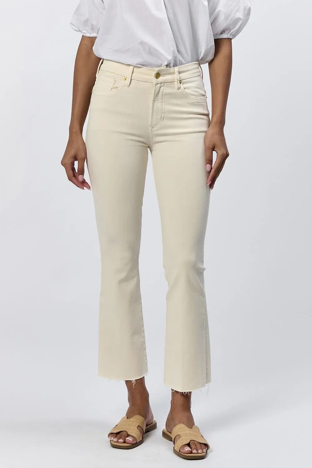 DEAR JOHN Jeanne Flare Women's Jeans Mid Rise Mid-Waisted