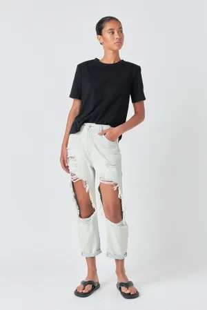 Grey Lab - Highly Distressed Jeans