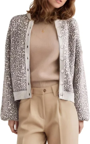Kedera Womens Leopard Cardigan Sweaters Open Front Button Down Chunky Knit Ladies Sweater Jackets 2024 Fall Outfits