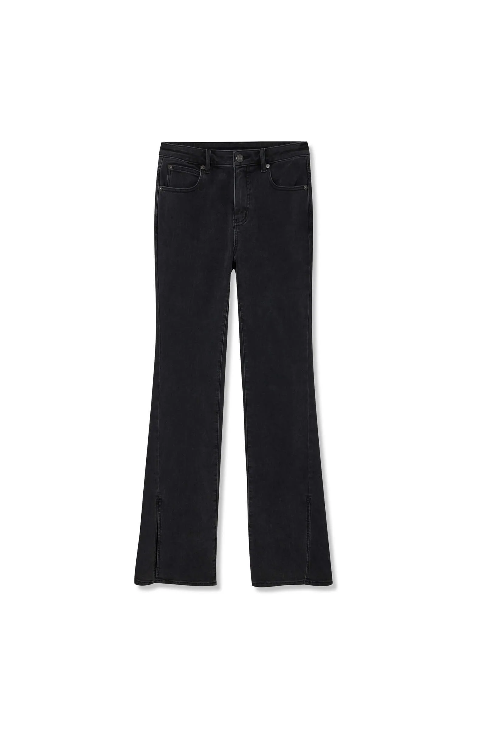 LILY Retro Slit High-Waisted Jeans