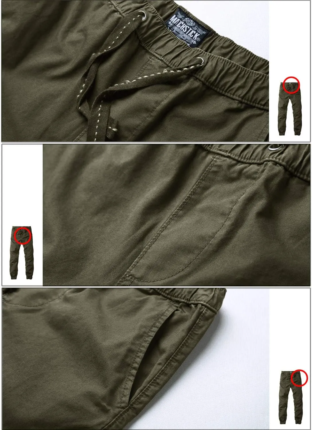 Match Men's Chino Jogger Pants