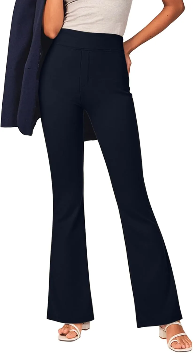 NIMIN Womens Dress Work Pants High Waisted Flare Casual Slacks Stretchy Boot Cut Yoga Trousers with Pockets 2025