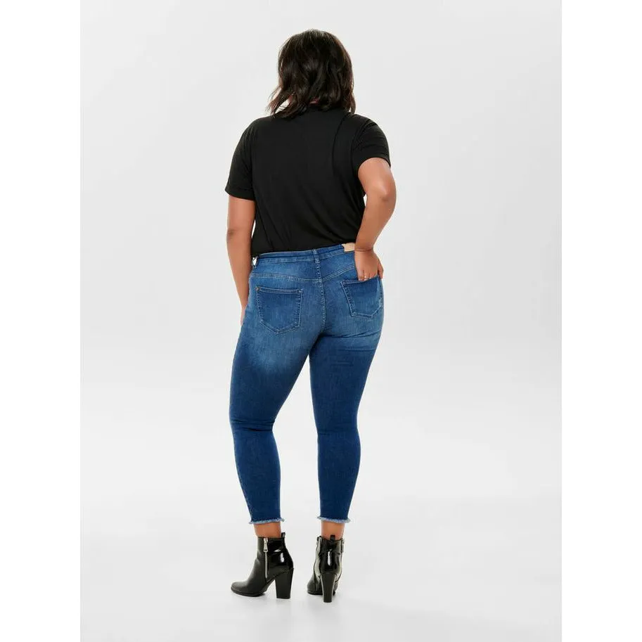 Only Carmakoma Distressed Skinny Jeans
