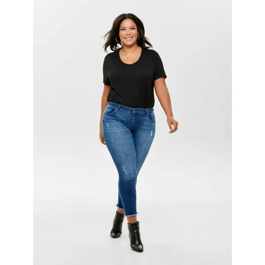 Only Carmakoma Distressed Skinny Jeans