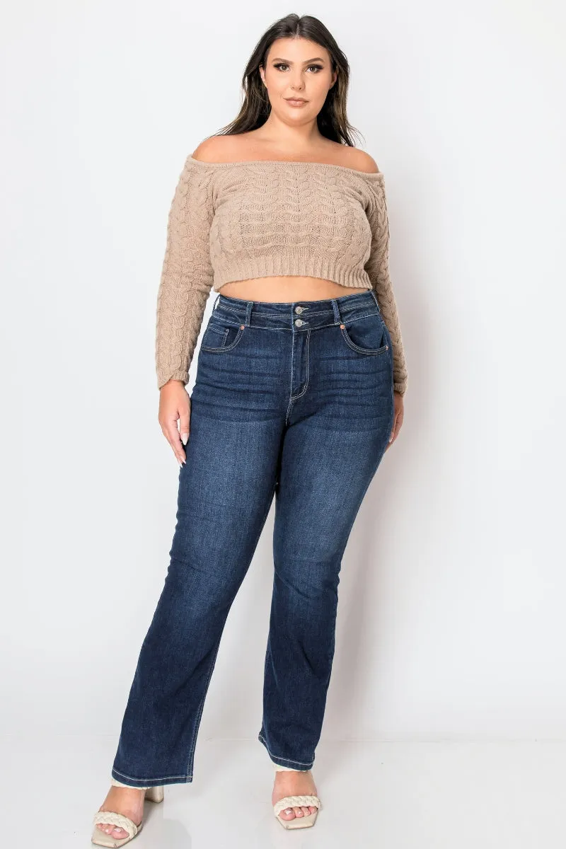 Plus Corset Julia High Rise Bootcut Jeans