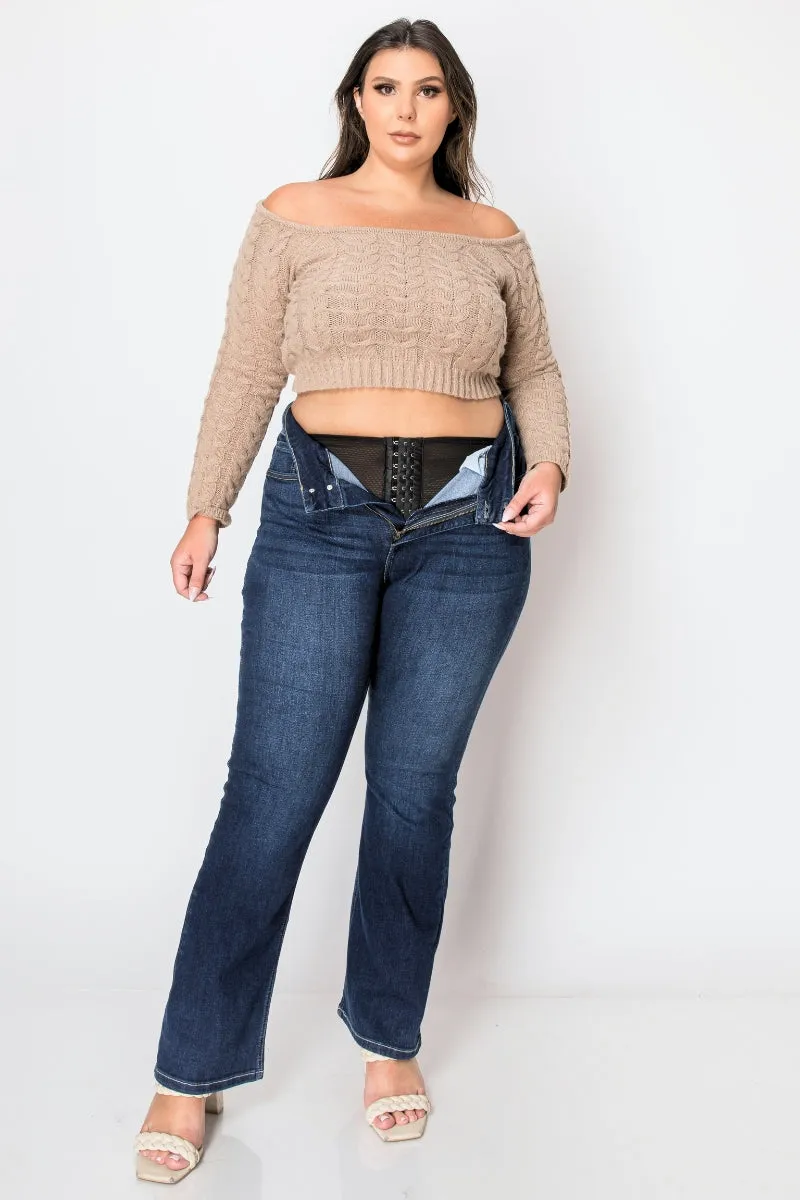 Plus Corset Julia High Rise Bootcut Jeans