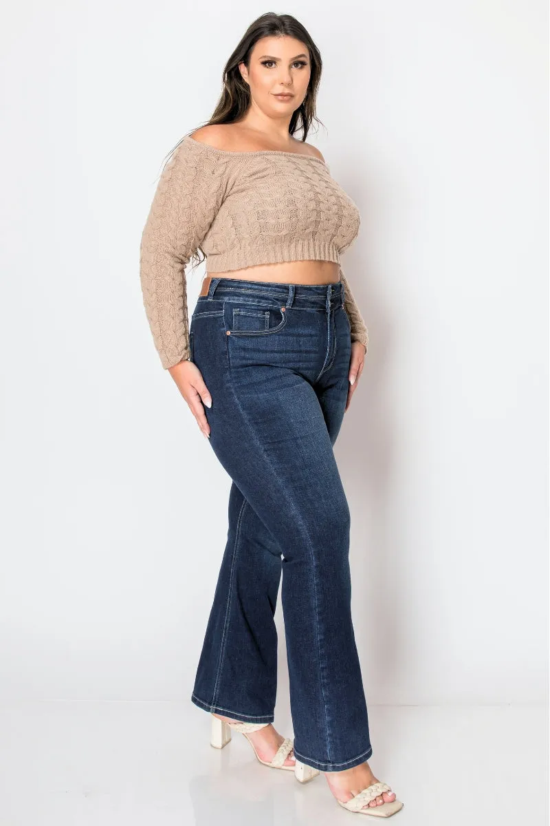 Plus Corset Julia High Rise Bootcut Jeans