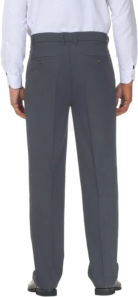 Soojun Men's Flex Pleated Front Classic Fit Dress Pants