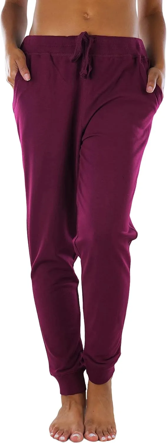 ToBeInStyle Women's Solid Print French Terry Jogger Pants