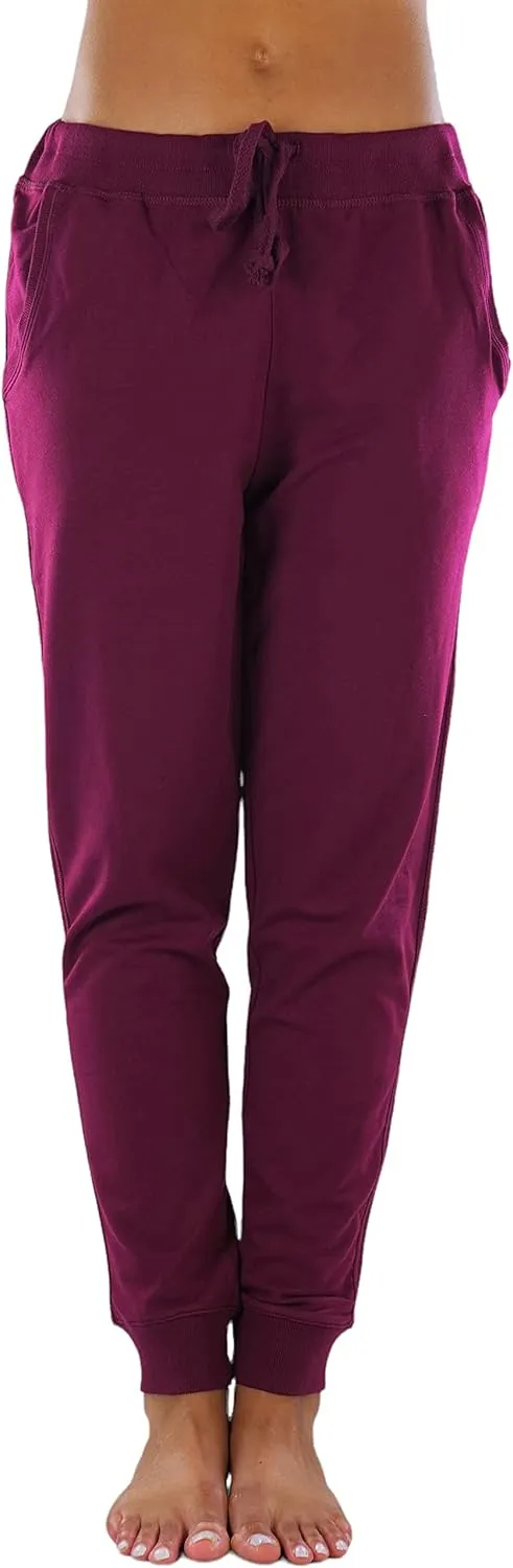ToBeInStyle Women's Solid Print French Terry Jogger Pants