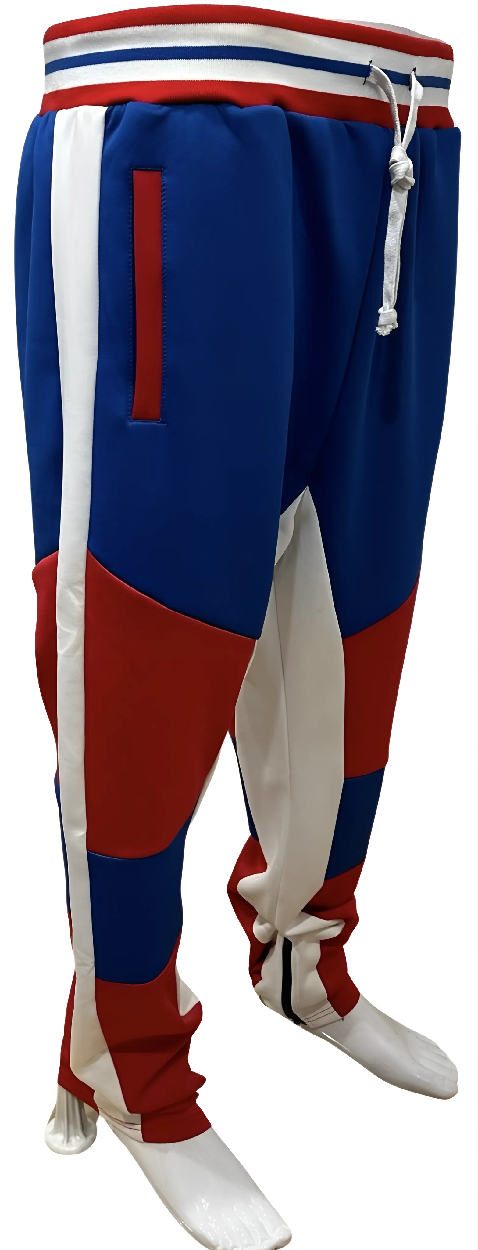 ^UCXX^ (BLUE-RED) TRACK PANTS (ACTIVEWEAR)