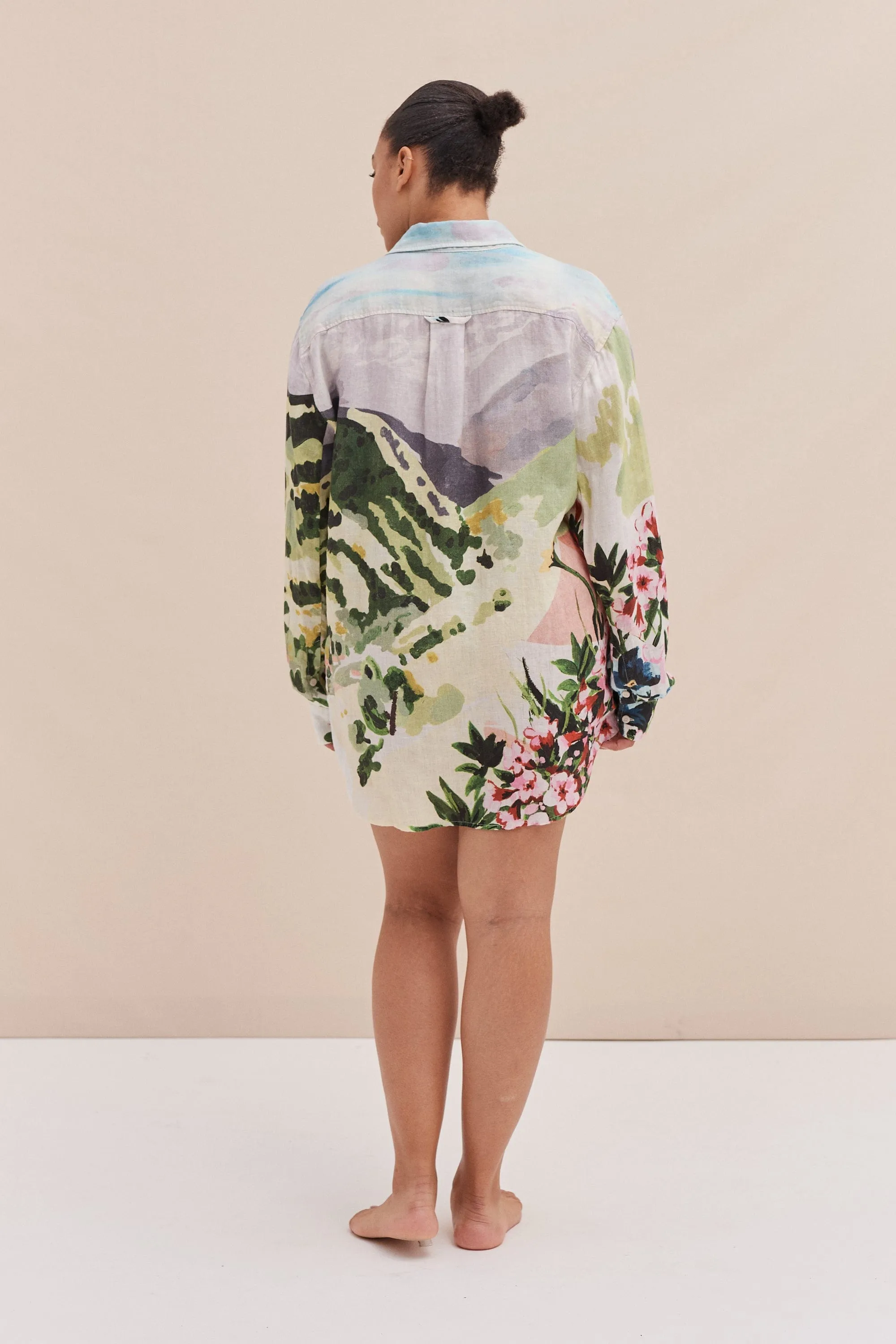 Unisex Lounge Shirt Hutte Print