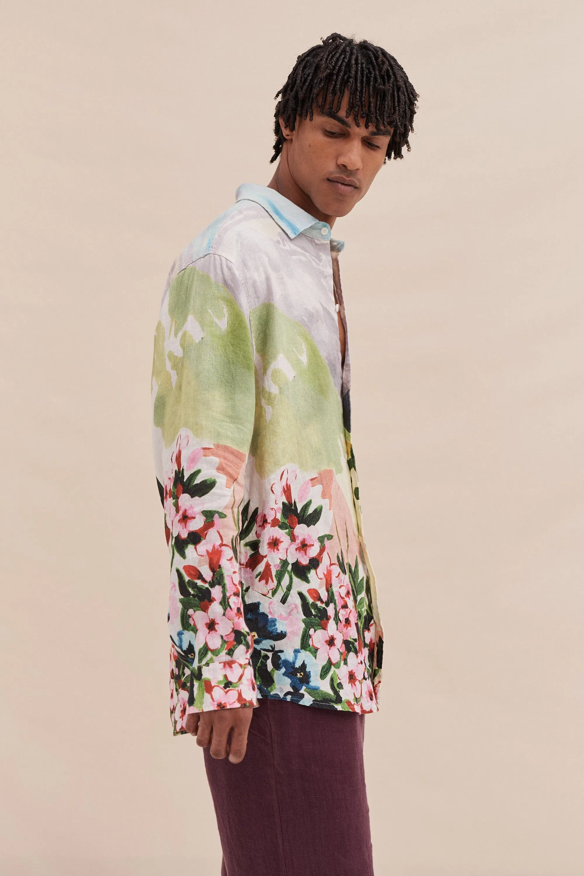 Unisex Lounge Shirt Hutte Print