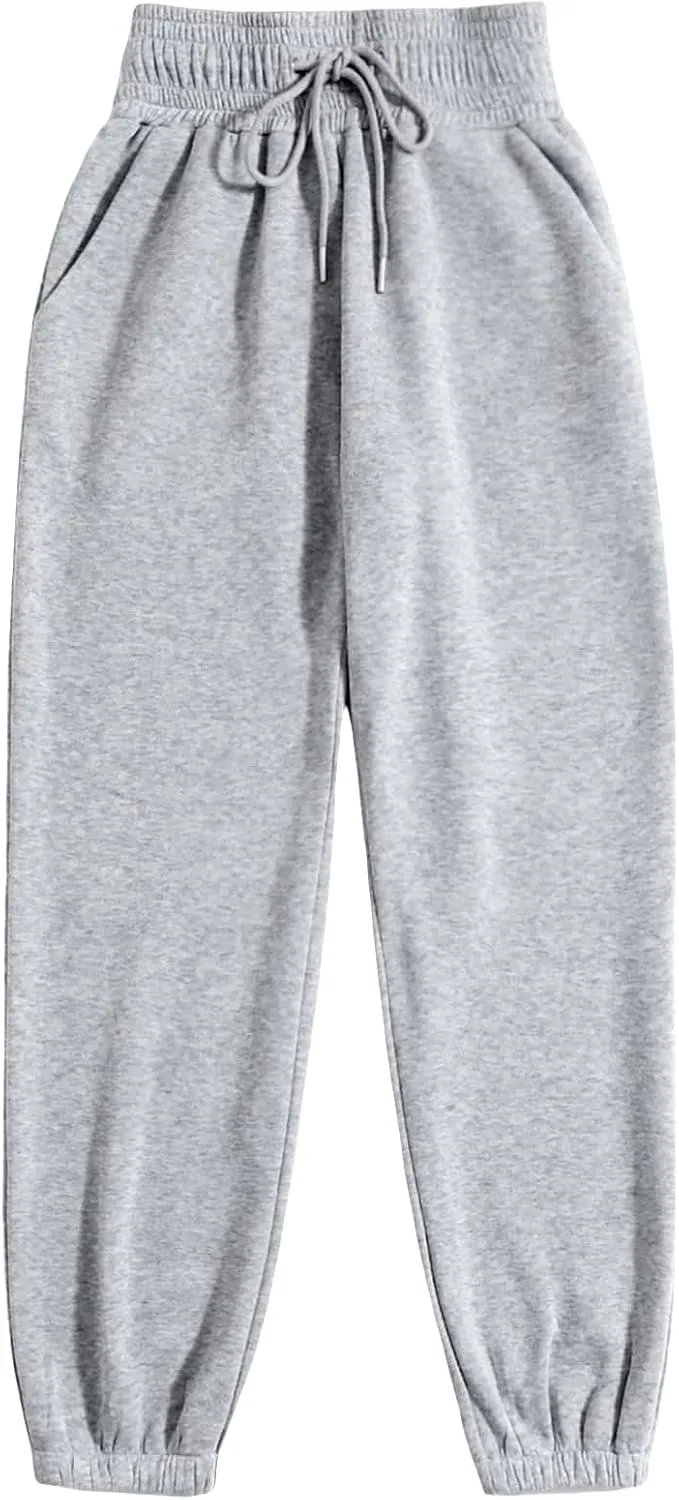 WDIRARA Women's Drawstring Elastic Waist Exercise Sweatpants Trousers Jogger Pants