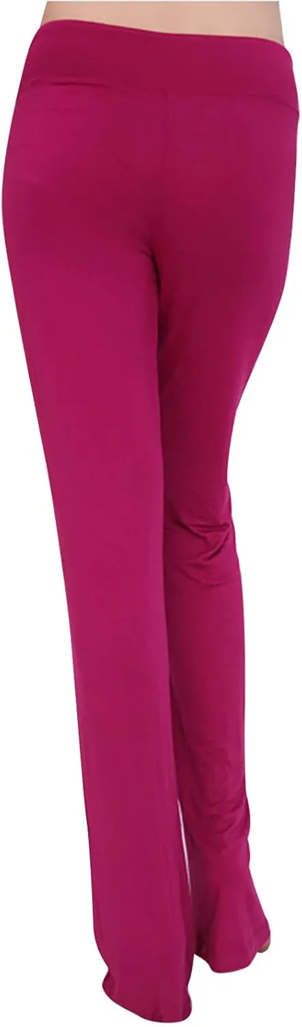 Wide Leg Yoga Pants for Women High Waisted Bootcut Leggings Comfy Flare Lounge Pants Casual Loose Yoga Leggings