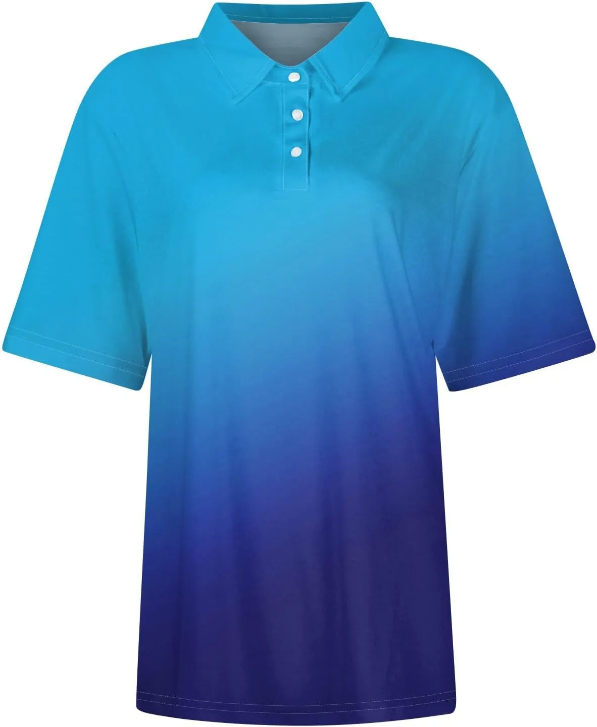 Womens Golf Shirt Polo Shirts for Women Short Sleeve Button Lapel Collared Summer Tops Casual Work Basic Tees